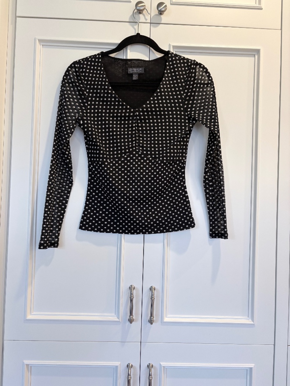Classiques Entier Black and White Polka Dot Blouse